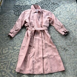 Vintage Elco Trench Coat Pink 13/14